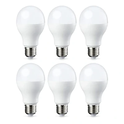 Image of Amazon Basics LED E27 Edison Screw Bulb, 13W (Equivalent to 100W), Warm White, Non Dimmable Pack of 6