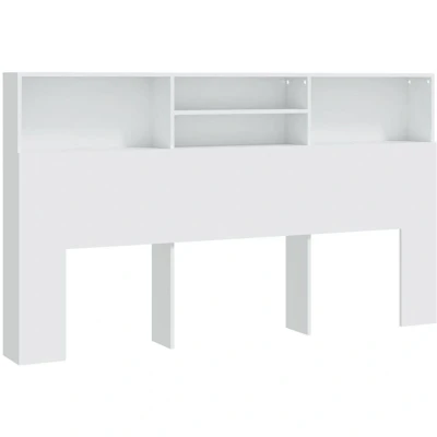 Image of vidaXL Headboard Cabinet White 180x19x103.5 cm