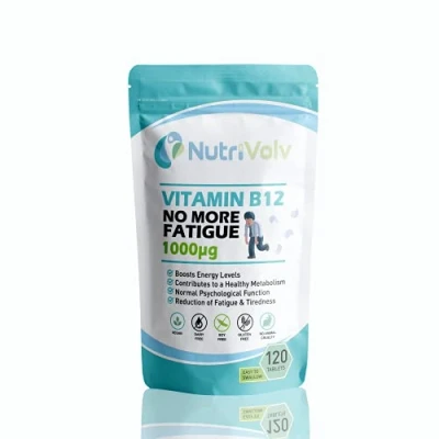 Image of Vitamin B12 1000mcg Pure Methylcobalamin High Strength Vegan Supplement Supports Immunity, Reduces Tiredness, Improves Energy 120 Tablets 4 Month Supply
