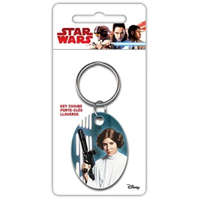 Image of Disney STAR WARS PRINCESS LEIA METAL KEYCHAIN