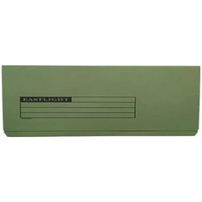 Image of Document Wallet Full Flap, Foolscap, 270gsm, Green, Pack of 50