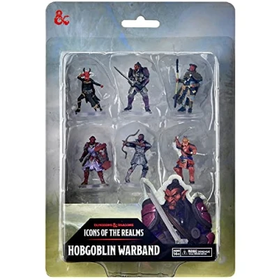 Image of Dungeons &amp; Dragons D&amp;D Icons of The Realms: Hobgoblin Warband 6 Pre Painted Figures, Miniatures, RPG