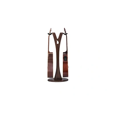 Image of Ruach GS 1 Dual Acoustic and Electric Wooden Guitar Stand Walnut