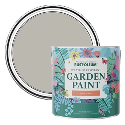 Image of Rust Oleum Brown Mould Resistant Garden Paint In Satin Finish Gorthleck 2.5L
