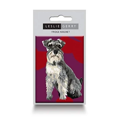 Image of Schnauzer Magnet by Leslie Gerry Dog Gift