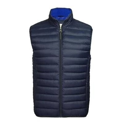 Image of Xact Men&#039;s Funnel Neck Quilted Gilet/Bodywarmer (Sky Captain Navy) M