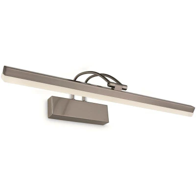 Image of LED 1 Light Picture Wall 11w Brushed Steel