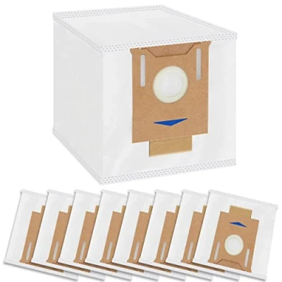 Image of Alloytool VACUUM CLEANER BAGS, 8 x dust bags for Ecovacs Deebot N8+/N8 Pro+/OZMO T8+/T8 AIVI+/T9+ suction station &amp; Yeedi Vac Station, 2.5 liters, items, Disposable