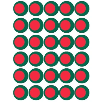 Image of 30 Bangladesh Flags Cupcake Toppers Edible Wafer Paper Fairy Cake Birthday Decorations