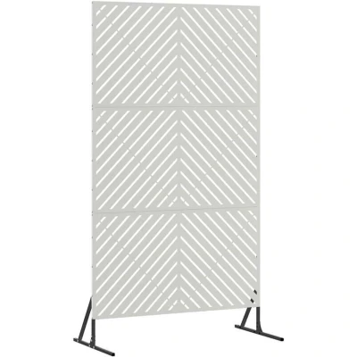 Image of vidaXL Privacy Screen 100x50x180 cm Stainless Steel