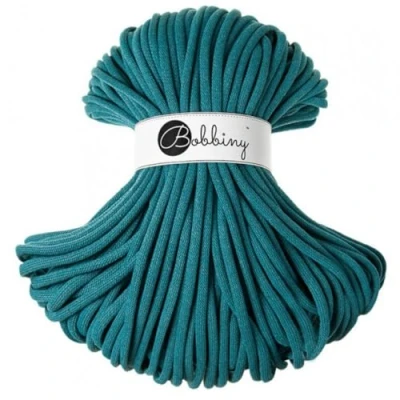 Image of Bobbiny Jumbo 9mm Braided Macrame Cord (Teal) 100m