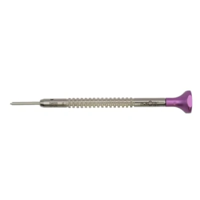Image of Horotec MSA01.214 Watchmaker&#039;s Screwdriver, Stainless Steel T Shaped Body and Bit, Ball Bearing Aluminium Head, Swiss Made (1.6 mm)