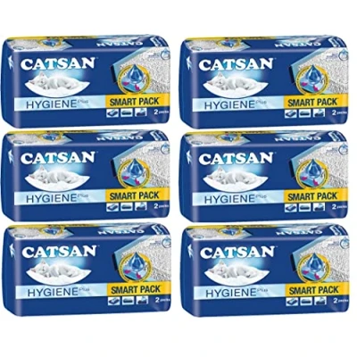 Image of Catsan Smart Pack Cat Litter 2 Inlays 4kg (PACK OF 6)