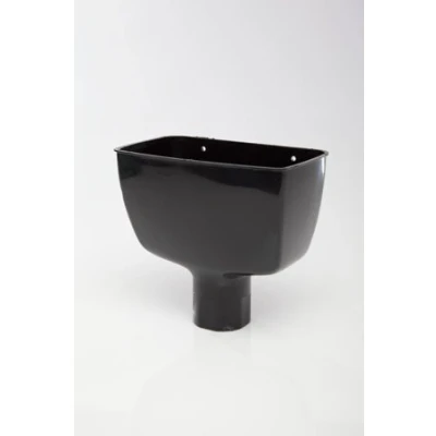 Image of POLYPIPE RR130 Black Standard Hopper Head for 68mm downpipe System