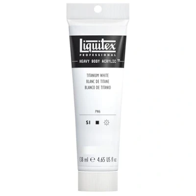 Image of Liquitex Professional Heavy Body Acrylic Paint 138 ml tube, Titanium White