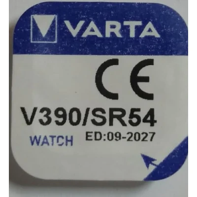 Image of Varta V390/SR54 Silver Oxide Button Cell Watch Battery Pack of 1