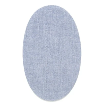 Image of Haberdashery Online 6 Piece Knee Patches Dark Denim. Iron Pads to Protect Your Clothes and Repair of Trousers, Jackets, Sweaters, Shirts. 16 x 10 cm.
