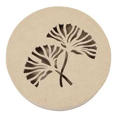 Image of Décopatch Ref BT076C Round Plant Box Papier Maché Object to Decorate 15 x 3cm with Papers &amp; PaperPatch Glue, Glitter, Paints