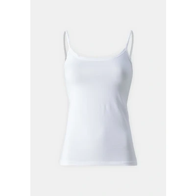 Image of Calida Natural Comfort Spaghetti Undershirt, Women&#039;s, Size: 14/16, White