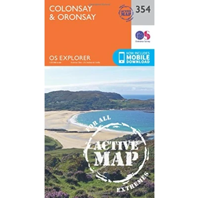 Image of Explorer Active 354 Colonsay &amp; Oronsay Map With Digital Version