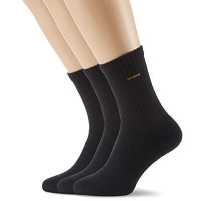 Image of Camano Men&#039;s 5943 Socks (Pack of 6), Black (Black 5), 6/8 UK