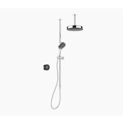 Image of Mira Showers Platinum Dual Ceiling Fed Wireless Digital Mixer Shower, HP Combi, 1.1981.008