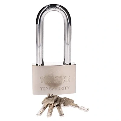 Image of 60mm Long Shackle Padlock 4 Keys Security/Lock/shed/Garage TE622