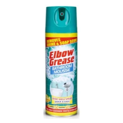 Image of Elbow Grease Bathroom Mousse &amp; Shower Foam Lemon 400ml