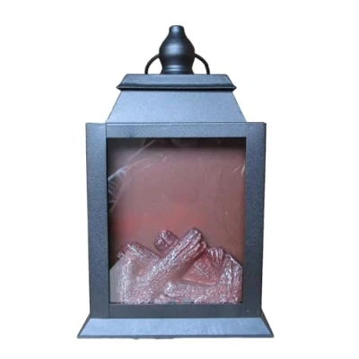 Image of Noma Metal Wood Burner Lantern, 28 cm (Pack of 1)