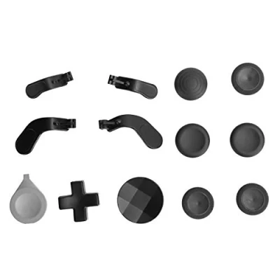 Image of Gamepad Paddle Accessory Set, Swap,Joysticks Paddles Metal Replacement,Silicone Material,Swap Thumbsticks For One Elite Series 2 Controller(black)