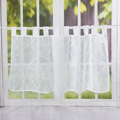 Image of Elbersdrucke Crossover Voile 00 Bistro Curtain Polyester White 48 x 140 cm