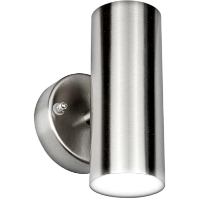 Image of Luceco Stainless Steel Led Wall Light Up or Down 500Lm 8W 3000K
