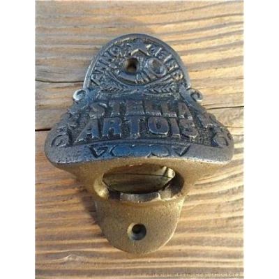 Image of FANTASTIC ANTIQUE STYLE STELLA ARTOIS BAR WALL MOUNTED BOTTLE OPENER BEER TOP