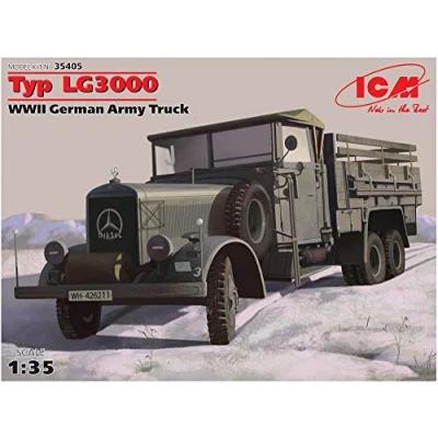 Image of ICM ICM35405 1:35 Typ LG3000, WWII German Army Truck, Gray, Mittel