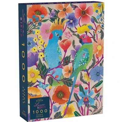 Image of Elena Essex jigsaw puzzles for adults 1000 Lovebirds/jigsaw puzzle / piece adults/colourful art butterfly and bird puzzle/puzzle size 70x50cm