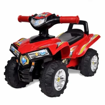 Image of vidaXL Red Children&#039;s ride on Quad with Sound and Light Interactive toy storage for kids aged 12 36 months.