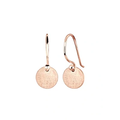 Image of Elli Earrings Ladies Ear Hanger Geo Platelet Minimal Trend Matt in 925 Sterling Silver
