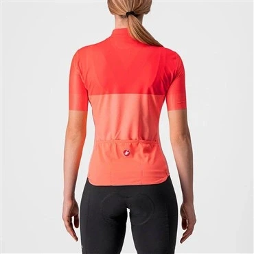 Image of CASTELLI 4522065 583 VELOCISSIMA JRS Sweatshirt Women&#039;s Coral Flash/Brilliant Pink S
