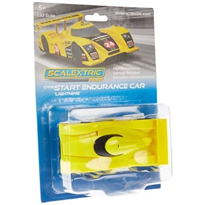 Image of Scalextric Cars C4112 Start Endurance Car Lightning Toy Slot for use with Race Tracks or Set Small Kids Gift Ideas Boy/Girl Ages 5+, Accessories