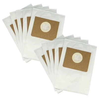 Image of vhbw 10 x Vacuum Cleaner Bags Compatible with Kärcher NT 20/1 Ap Te, Micro Fleece, Type M, 30 cm 21 cm, White