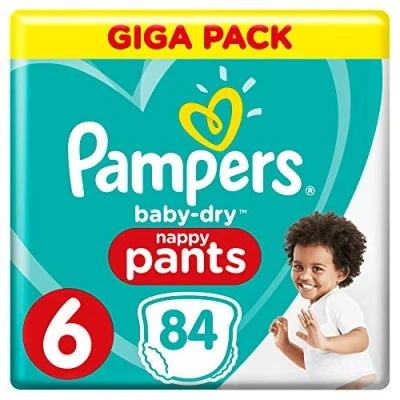 Image of Pampers Baby Dry Pants Size 6 with Air Channels Pack of 84