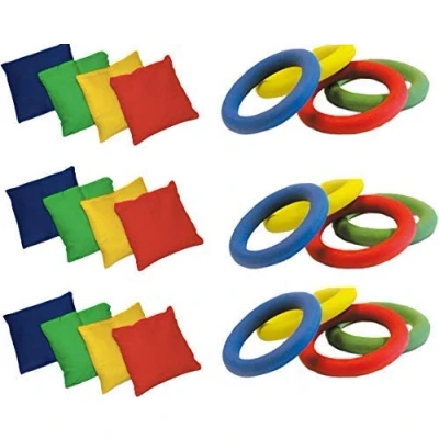 Image of ND Deal Kids Indoor Outdoor Garden Playing Fun Toy Quoits Bean Bags (pack Of 12)