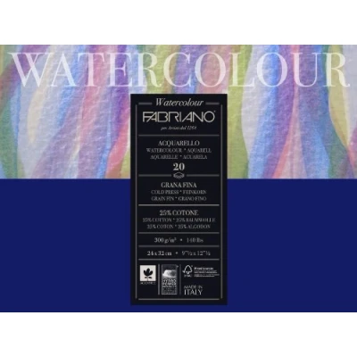Image of Fabriano Watercolour Paper Pad 20 Sheets
