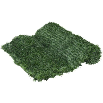 Image of vidaXL Artificial Grass Fence Green 1x10 m