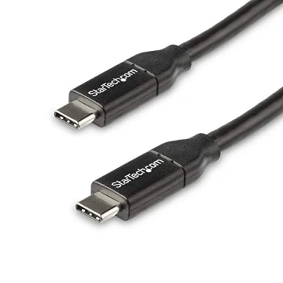 Image of StarTech.com USB C to Cable w/ 5A PD M/M 0.5 m 2.0 IF Certified