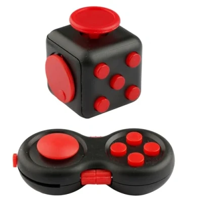 Image of Bojueshaw 2pcs Fidget Toy Set,ADHD Stress Anxiety Relief Toy,Fidget Pad,Finger Office Classroom Gift for ADD,ADHD,Autism