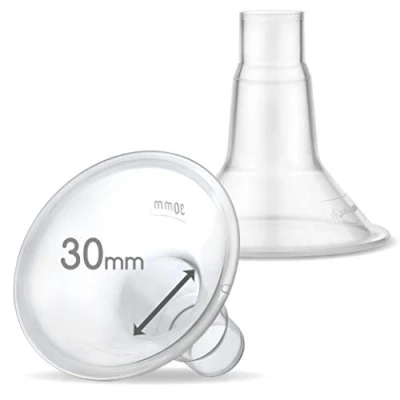 Image of Maymom Myfit 30 Mm Shields; Compatible with Medela Breast Pump Personalfit, Freestyle, Harmony, Maxi, Freestyle Flex Connector; Connect to Widemouth/Narrow Connector, 2Pcs