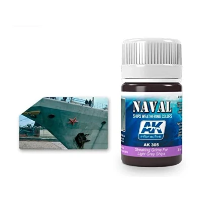 Image of AK Interactive AK00305 Streaking Grime for Light Grey Ships