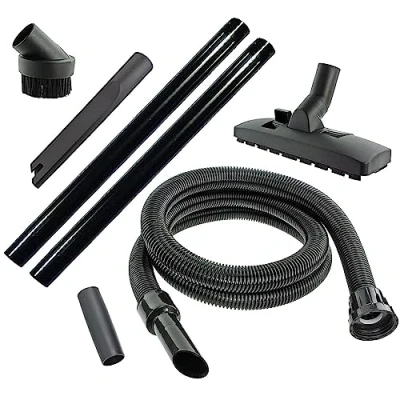 Image of SPARES2GO Complete Hose and Attachment Tool Brush Kit for Numatic George &amp; Charles Wet Dry Vacuum Cleaner (32mm)