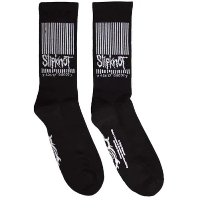 Image of Rock Off officially licensed products Slipknot Barcode And Tribal S Ankle Socks One Size